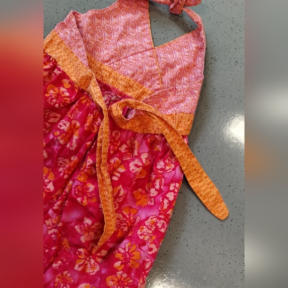 Youngland Girl size 5 Paisley polka dot Floral Stretch A Line Sleeveless Dress - Picture 5 of 13